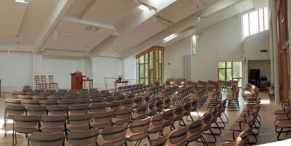 Sanctuary interior from the back